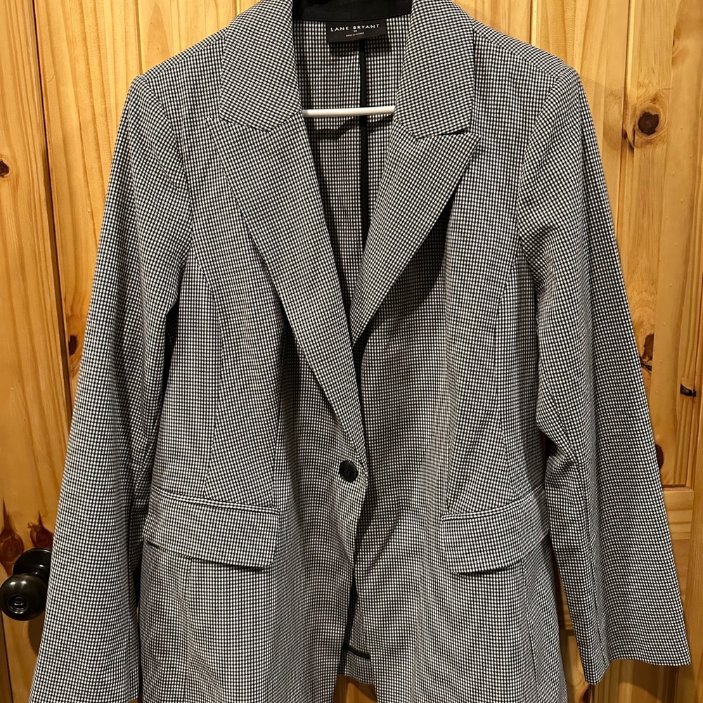Lane Bryant Houndstooth Blazer